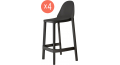 Комплект пластиковых барных стульев Piu Set 4