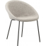 Кресло пластиковое мягкое Scab Design Giulia Pop сталь, технополимер, ткань антрацит, светло-серый Фото 1