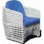 Кресло плетеное с подушками Skyline Design Dynasty алюминий, искусственный ротанг, sunbrella белый, бежевый Фото 1
