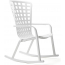 Кресло-качалка пластиковое Nardi Folio стеклопластик белый Фото 2