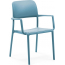 Кресло пластиковое Nardi Riva стеклопластик голубой Фото 2