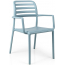 Кресло пластиковое Nardi Costa стеклопластик голубой Фото 3
