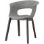 Кресло с обивкой Scab Design Natural Miss B Pop бук, поликарбонат, ткань венге, серый Фото 4