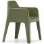 Кресло пластиковое PEDRALI Plus пластик зеленый Фото 3