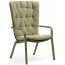Лаунж-кресло пластиковое с подушкой Nardi Folio стеклопластик, акрил агава, зеленый Фото 3