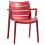 Кресло пластиковое SCAB GIARDINO Sunset технополимер, стекловолокно красный Фото 3