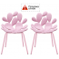 Комплект пластиковых стульев Qeeboo Filicudi Set 2 металл, полиэтилен розовый Фото 2