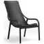 Лаунж-кресло пластиковое Nardi Net Lounge стеклопластик антрацит Фото 2
