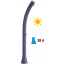 Душ солнечный Arkema Happy Five F 500 полиэтилен высокой плотности фиолетовый Фото 4