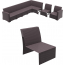 Модуль дополнительный для дивана Siesta Contract Monaco Lounge Extension Part стеклопластик коричневый Фото 2