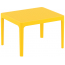 Столик пластиковый журнальный Siesta Contract Sky Side Table пластик желтый Фото 5