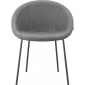 Кресло пластиковое мягкое Scab Design Giulia Pop сталь, технополимер, ткань антрацит, серый Фото 1