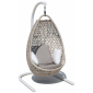 Кресло подвесное плетеное с подушками Skyline Design Journey алюминий, искусственный ротанг, sunbrella бежевый Фото 1