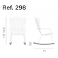 Комплект полозьев для кресла-качалки Nardi Kit Folio Rocking стеклопластик табак Фото 2