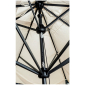 Зонт профессиональный Scolaro Leonardo Telescopic алюминий, акрил антрацит, слоновая кость Фото 5