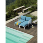 Лаунж-диван двухместный Nardi Komodo стеклопластик, Sunbrella белый, синий Фото 5