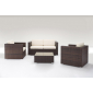 Комплект плетеной мебели Grattoni Sole алюминий, искусственный ротанг, олефин коричневый, бежевый Фото 3