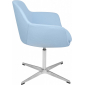 Кресло дизайнерское Beon A646-5 (Elegance S) металл, кашемир светло-голубой Фото 3