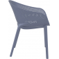 Кресло пластиковое Siesta Contract Sky Pro стеклопластик, полипропилен темно-серый Фото 7