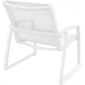 Кресло пластиковое Siesta Contract Pacific Lounge стеклопластик, текстилен белый Фото 8