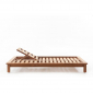 Шезлонг-лежак двухместный деревянный WArt Vera 160 ироко Фото 3