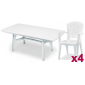 Комплект пластиковой мебели SCAB GIARDINO President 1800 Super Elegant Monobloc пластик белый Фото 2