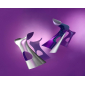 Стул барный пластиковый SLIDE Koncord Anniversary Edition полиэтилен хромированный, жемчужный фиолетовый Фото 6