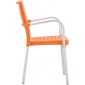 Кресло пластиковое Siesta Contract Gala алюминий, полипропилен оранжевый Фото 9