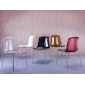 Комплект прозрачных стульев Siesta Contract Allegra Set 2 сталь, поликарбонат красный Фото 17