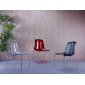 Комплект прозрачных стульев Siesta Contract Allegra Set 2 сталь, поликарбонат красный Фото 18
