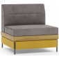 Комплект модульной мебели Aurica Готланд алюминий, нержавеющая сталь, акация, роуп, ткань натуральный, желтый, серый Фото 4