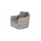 Кресло плетеное 4SIS Фабриция алюминий, искусственный ротанг, ткань серый Фото 2