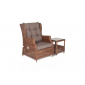 Кресло плетеное раскладное 4SIS Форио алюминий, искусственный ротанг, ткань коричневый Фото 5