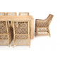 Комплект обеденной мебели 4SIS Витория тик, алюминий, искусственный ротанг, ткань соломенный Фото 3