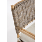Диван плетеный с подушками Garden Relax Tarifa натуральный ротанг, ткань натуральный, бежевый Фото 9