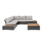 Комплект лаунж мебели Garden Relax Osten алюминий, ДПК, полиэстер антрацит, серый Фото 3