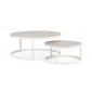 Комплект кофейных столиков Garden Relax Talunas алюминий, керамика белый Фото 2