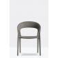 Кресло пластиковое PEDRALI Gossip RG переработанный полипропилен серый Фото 5
