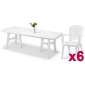 Комплект пластиковой мебели SCAB GIARDINO President Tris Super Elegant Monobloc пластик белый Фото 1