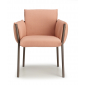 Кресло металлическое c подушками Scab Design Brezza сталь, полипропилен мокко, розовый Фото 6