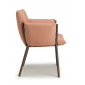 Кресло металлическое c подушками Scab Design Brezza сталь, полипропилен мокко, розовый Фото 8