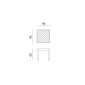 Столик пластиковый для лежака Nardi Rodi полипропилен кофе Фото 2