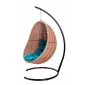 Кресло плетеное подвесное DW Cocoon сталь, искусственный ротанг, полиэстер светло-розовый Фото 13