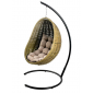 Кресло плетеное подвесное DW Cocoon сталь, искусственный ротанг, полиэстер темно-зеленый Фото 11