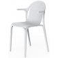 Кресло пластиковое Vondom Brooklyn Revolution переработанный полипропилен белый Milos Фото 4