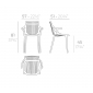 Кресло пластиковое Vondom Ibiza Revolution переработанный полипропилен бежевый Cala Фото 2