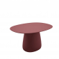 Стол обеденный ламинированный Qeeboo Cobble 135 полиэтилен, компакт-ламинат HPL индийский красный Фото 4