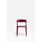 Кресло деревянное PEDRALI Nemea алюминий, ясень, фанера красный Фото 5