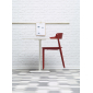 Кресло деревянное PEDRALI Nemea алюминий, ясень, фанера красный Фото 10