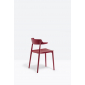 Кресло деревянное PEDRALI Nemea алюминий, ясень, фанера красный Фото 6